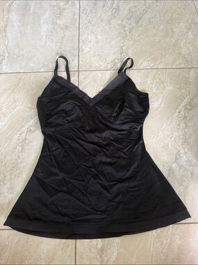 SPANX Black Slip Cami with V-Neckline